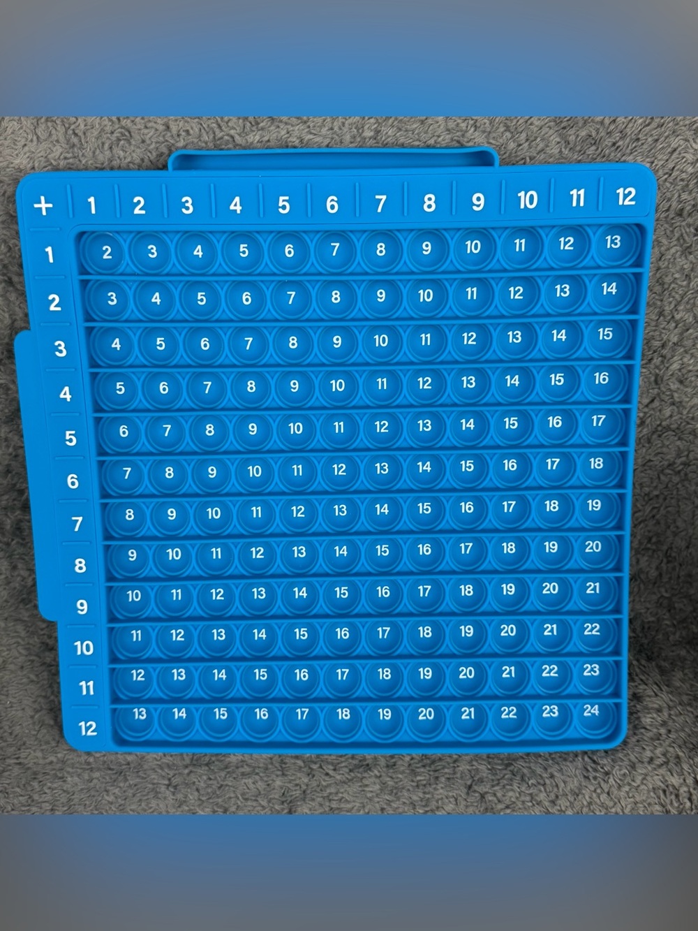 New- Math Flash Cards + Math Board, Multiplication Times Table Chart Fidget - Picture 7 of 7